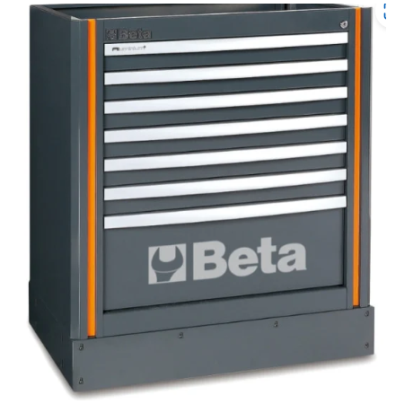Modulo fisso con 7 cassetti per arredo officina C55M7