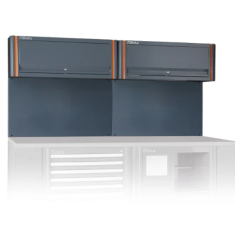 Parete con 2 pensili per arredo officina C55/2PM