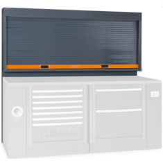 Parete portautensili con tapparella per arredo officina C55PS-O