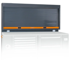 Parete portautensili con tapparella e predisposizione per 2 prese elettriche C55PSE-O