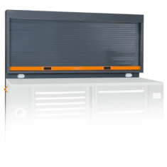 Parete portautensili con tapparella e predisposizione per 2 prese elettriche C55PSE-G