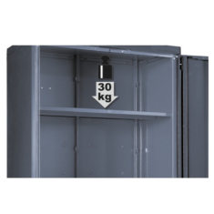 Armadio in lamiera a un'anta per arredo officina RSC55 C55A1 2