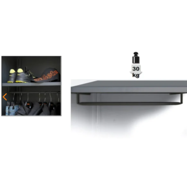 Ripiano interno per armadio C55A1/C55AT1 con barra appendiabiti C55 A1/RB42