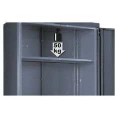 Armadio in lamiera a 2 ante per arredo officina RSC55 C55A2 2