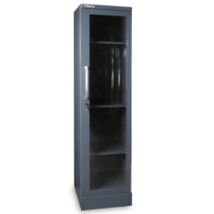 Armadio in lamiera con anta trasparente in policarbonato per arredo officina RSC55 C55AT1