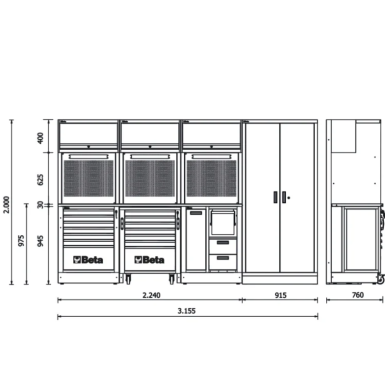 Combinazione arredo officina RSC50 2.0 FW