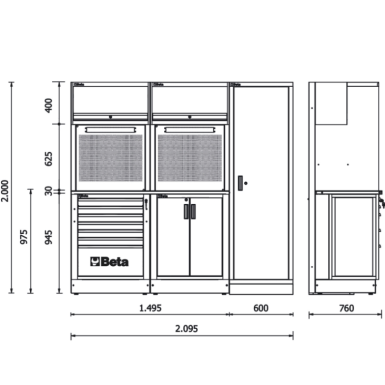 Combinazione arredo officina RSC50 2.0 D