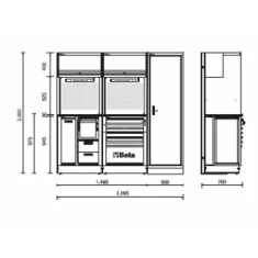 Combinazione arredo officina RSC50 2.0 C 2