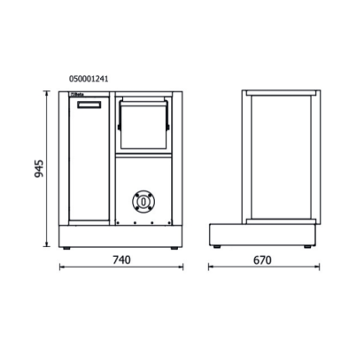 Modulo fisso di servizio per arredo officina RSC50 2.0 MS-AVV