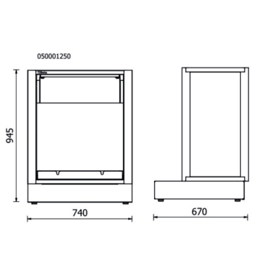 Modulo fisso di distribuzione olio per arredo officina RSC50 2.0 MD0