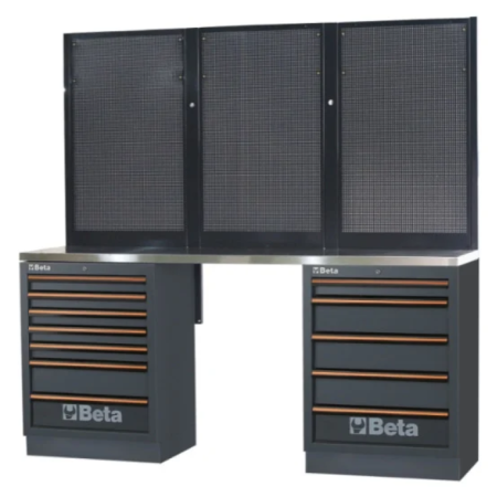 Combinazione banchi arredo officina C45PRO 2.0 BPX-2,0