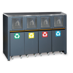 Modulo fisso raccolta differenziata per arredo officina C45PRO 2.0 RD/X