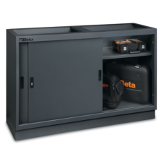 Modulo fisso da 1360 mm con 2 ante in lamiera per arredo officina C45PRO 2.0 MAL 2