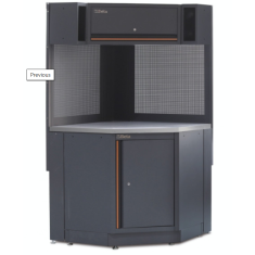 Angolo completo autoportante per arredo officina C45PRO 2.0 CORNER/X