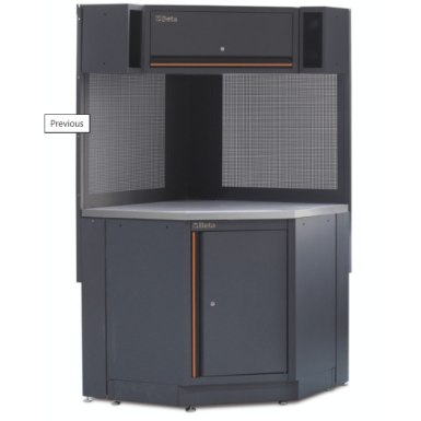 Angolo completo autoportante per arredo officina C45PRO 2.0 CORNER/X