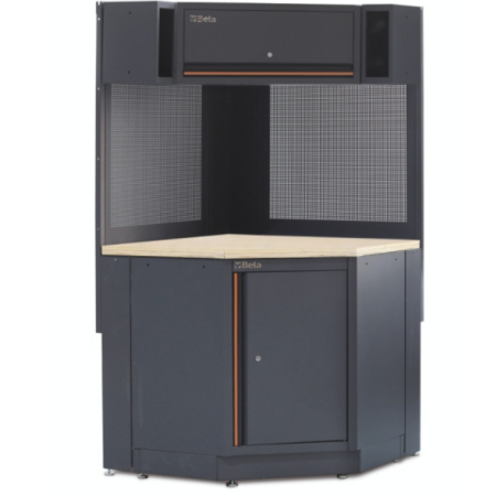 Angolo completo autoportante per arredo officina C45PRO 2.0 CORNER/W