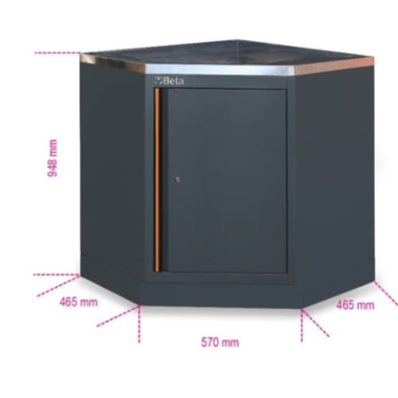 Modulo inferiore angolare per arredo officina C45PRO 2.0 CAI/X