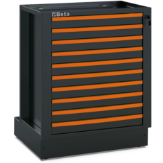 Kit 10 frontalini colorati per cassetto arredo officina RSC50 2.0 5000 RSC50 2.0/KFC2011 ARANCIONE