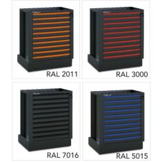 Kit 10 frontalini colorati per cassetto arredo officina RSC50 2.0 5000 RSC50 2.0/KFC2011 ARANCIONE 2