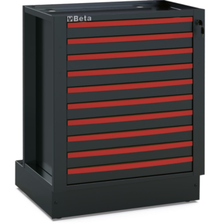 Kit 10 frontalini colorati per cassetto arredo officina RSC50 2.0 5000 RSC50 2.0/KFC3000 ROSSO