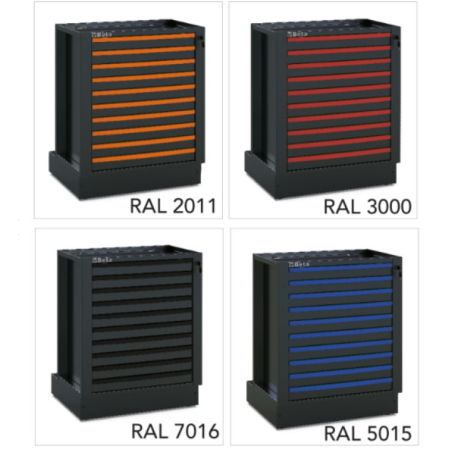 Kit 10 frontalini colorati per cassetto arredo officina RSC50 2.0 5000 RSC50 2.0/KFC3000 ROSSO