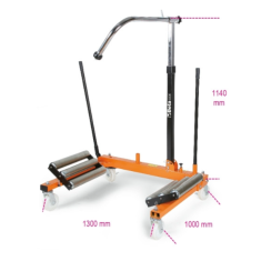 Sollevatore e posizionatore ruote trattori ed escavatori 3006 2