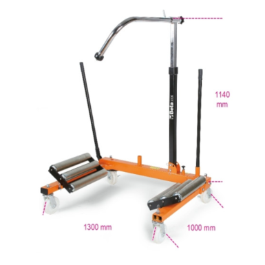 Sollevatore e posizionatore ruote trattori ed escavatori 3006