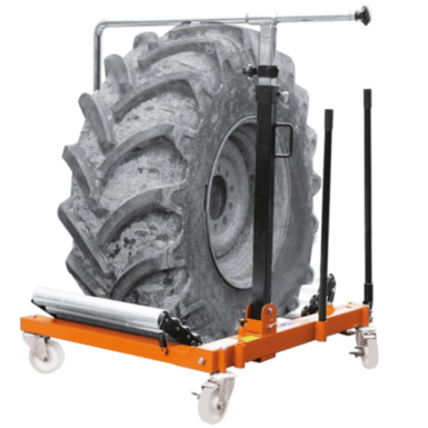 Sollevatore e posizionatore ruote trattori ed escavatori 3006