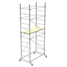 Trabattello Alluminio Ponteggio Ruote 150 Kg h 3,60mt 20694 Zeus Marchetti