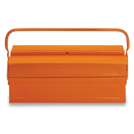 Cestello estendibile a tre scomparti in lamiera, vuoto C19