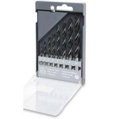 Serie di punte elicoidali cilindriche per legno a 2 taglienti con punta a centrare 420D/SP8