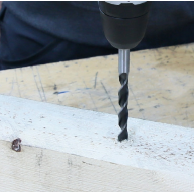 Serie di punte elicoidali cilindriche per legno a 2 taglienti con punta a centrare 420D/SP8