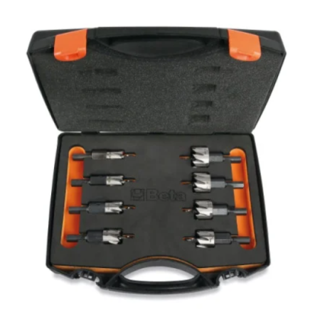 Assortimento di 8 frese a tazza in acciaio HSS interamente rettificate 451/C8