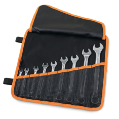 Serie di 9 chiavi combinate in busta avvolgibile di poliestere resistente 42AS/B9N