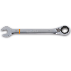 Chiavi combinate a forchetta e poligonale piegata a cricchetto reversibile colorate cromate 142MC MM 14X14 VERDE