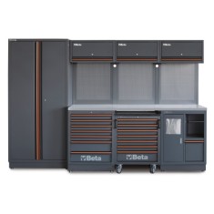 Combinazione arredo officina C45PRO 2.0 X + ass. 268 utensili