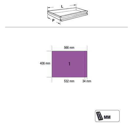 Combinazione arredo officina C45PRO 2.0 X + ass. 268 utensili
