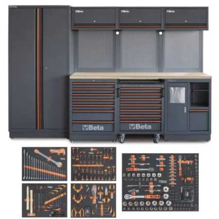 Combinazione arredo officina C45PRO 2.0 W + ass. 268 utensili