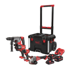 Kit M18™ Trapano con percussione + Tassellatore + Smerigliatrice ONE-KEY™ + Avvitatore ad impulsi ¼ ″ hex (18V)