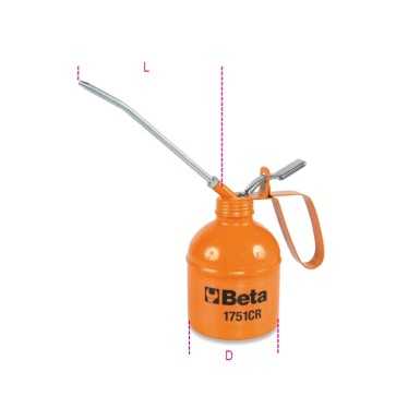 Oliatore in metallo a pressione con cannuccia rigida 1751CR