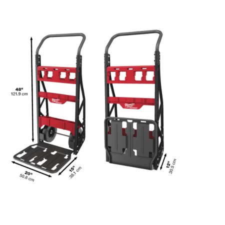 Carrello a due ruote Milwaukee PACKOUT per valigette porta attrezzi