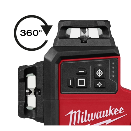 Laser lineare Verde M12™ a 3 linee 360° con auto allineamento M12 A3PLO-401C