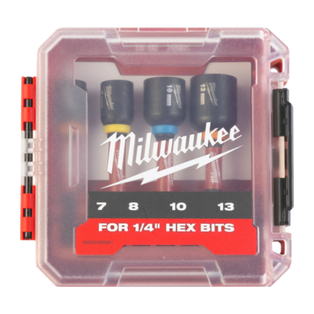 Bussole magnetiche a codolo esagonale SHOCKWAVE™ Mag ShW Impact Duty Nut Driver Set - 4 pc