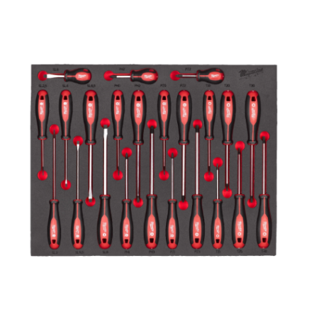 Set di giraviti completo in modulo morbido
