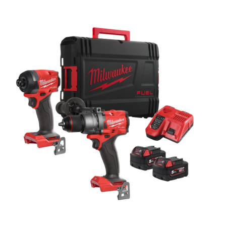 Kit M18 FUEL™ Trapano con percussione + Avvitatore ad impulsi ¼″ hex (18V)