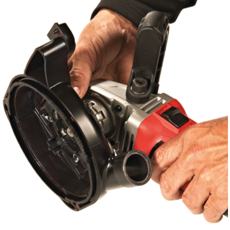 Smerigliatrice 1550W con cuffia di aspirazione per levigatura