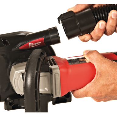 Smerigliatrice 1550W con cuffia di aspirazione per levigatura