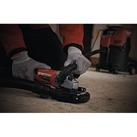 Smerigliatrice 1550W con cuffia di aspirazione per levigatura