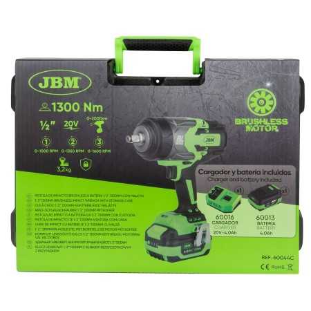 CHIAVE A IMPATTO 1/2" 1300NM BRUSHLESS A BATTERIA 20V CON CUSTODIA