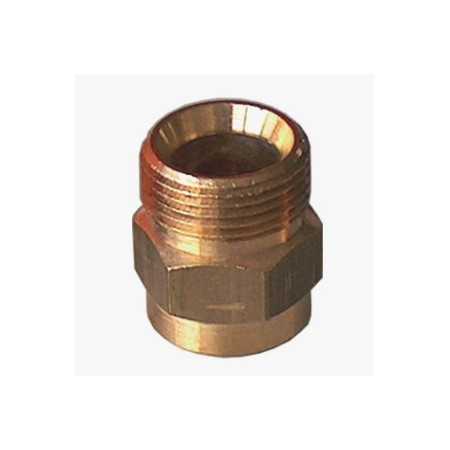 Nipplo M22x1,5 M - 1/4" F ø14 in ottone 220Bar - 150°C